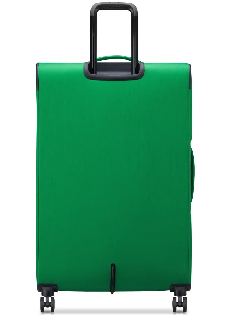 UNITED COLORS OF BENETTON Color Block 81 Cm 4-Double Wheeled Softside Expandable Check-In Luggage Trolley Case - Green - Image 4